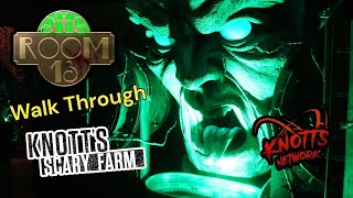 Knotts Scary Farm Room 13 Maze Walk Through 2024 [upl. by Ysteb]