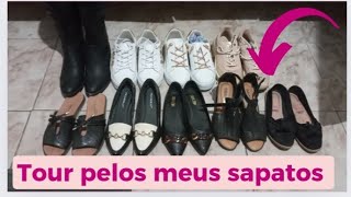 MOSTRANDO OS MEUS SAPATOS 👞 ATUALIZADO 2024 falei sobre eles [upl. by Rawden]