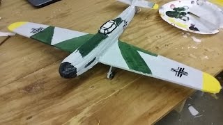 DIY Foam Glider Airplane Part 2 Painted [upl. by Cherry]