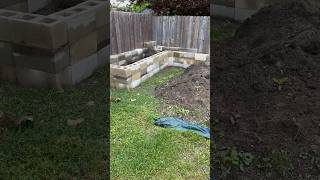 Cinder Block Raised Bed… Surface bonding cement garden raisedbedgarden cinderblock [upl. by Ardnekal462]