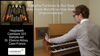 Een Vaste Burcht is onze God A Mighty Fortress is our God improvisation [upl. by Thirzia738]