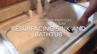 Resurfacing Porcelain Bathtub and Kitchen Sink [upl. by Errol]