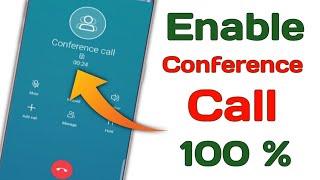 How to Enable Conference Call Any Android Phone  ConferenceCall [upl. by Polivy]