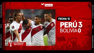 PERÚ VS BOLIVIA 30 RESUMEN y GOLES del partido  FECHA 13  ELIMINATORIAS QATAR 2022 [upl. by Atteve]