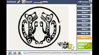 How to Draw Quileute Tribe Tattoo from New Moon [upl. by Issac]