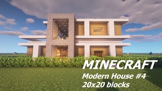 💥 MINECRAFT Modern House 4 20x20 blocks [upl. by Aurelia272]