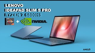 Thin amp Light with rtx 3050 laptop  lenovo ideapad slim5 pro  ryzen 7 6800hs rtx 3050 Graphics [upl. by Amorita]