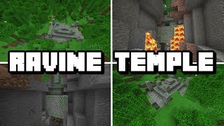 CRAZY MINECRAFT JUNGLE SEED TEMPLE IN A RAVINE  Minecraft PE Xbox One amp W10 Seed [upl. by Colline428]