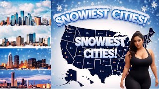 Top 12 Snowiest Cities in the USA for Your Winter Vacation Best snow destinations in America [upl. by Akeenahs]