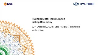 Listing Ceremony of Hyundai Motor India Limited [upl. by Ronny]