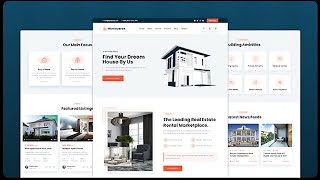 How to create A Responsive Real Estate Website Design Using HTML CSS amp JavaScript [upl. by Hetti]