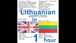 Lithuanian language course Anglų lietuvių kalbos pamokos kursas [upl. by Oigroig]