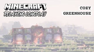 Sugarcane and bamboo Greenhouse  Minecraft Relaxing Longplay No Commentary 121 [upl. by Medeah]