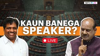 Lok Sabha Speaker LIVE News Om Birla Vs K Suresh For Lok Sabha Speaker I Lok Sabha LIVE Today [upl. by Anema238]