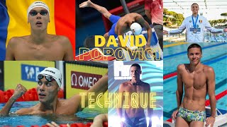 David Popovici Technique 100 free 200 free [upl. by Cung962]