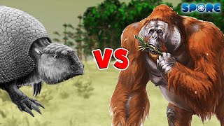 Glyptodon vs Gigantopithecus  Prehistoric Beast Deathmatch S1E8  SPORE [upl. by Sadonia]