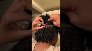 First Time Interlocking my Microlocs locs microlocs [upl. by Nicolau115]