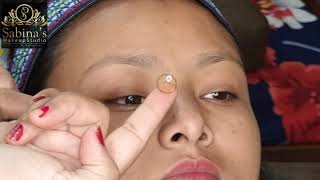 How to fix lenses in the eyes  Lense ko Ankho me kaise lagate hai  Eyelenses Lagane ka sahi tarika [upl. by Joiner]