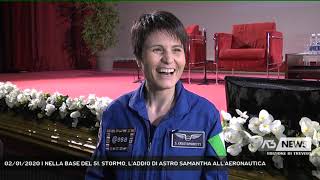 02012020  NELLA BASE DEL 51 STORMO LADDIO DI ASTRO SAMANTHA ALLAERONAUTICA [upl. by Chuch635]