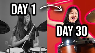 I Tried to Learn How to Play the Drums in 30 Days [upl. by Amikan]