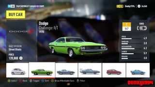 Forza Horizon 2 Xbox 360 Car list [upl. by Bringhurst676]