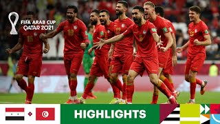 Syria v Tunisia  FIFA Arab Cup Qatar 2021  Match Highlights [upl. by Collbaith46]