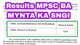 RESULTS MPSC BA MYNTA KA SNGI MPSC RESULTS JULY 2024 [upl. by Valery660]