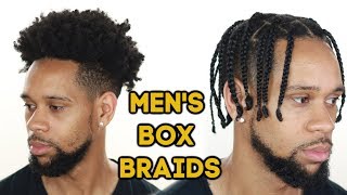 HOW TO MENS BOX BRAIDS on TYPE 4 NATURAL HAIR [upl. by Kokoruda]