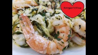 LEMON BASIL ZUCCHINI NOODLES WITH SHRIMP AIR FRYER [upl. by Seira]