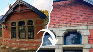 VICTORIAN Brickwork RESTORATION  Part 2 The Repointing [upl. by Fesoy]