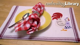 Turning Tea Towels into Placemats [upl. by Tnairb783]