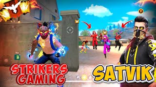 SATVIK IN MY GAME 🔥 Strikers Gaming  Free Fire Max [upl. by Gladys678]