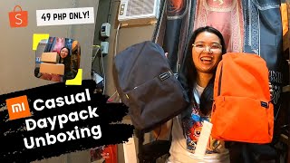 Xiaomi Mi Casual Daypack  Backpack 10L Unboxing  Review Black amp Orange  Marielle Ilagan [upl. by Aram]