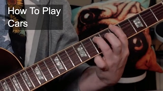 Cars Gary Numan Guitar Lesson [upl. by Findlay651]