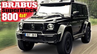 Brabus 800 4x4² Superblack based on MercedesAMG G63 [upl. by Augusto]