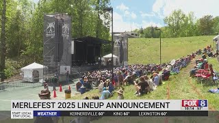 Watch 2025 Merlefest lineup announced [upl. by Saffier]