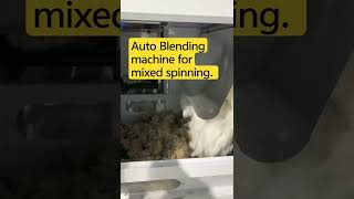 Machine for blending spun yarnAuto mixing spinning fiber shortvideo spinningblendingcolors [upl. by Moreland]