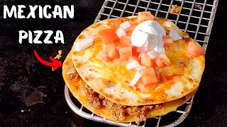 How To Make Taco Bells Mexican Pizza on a Griddle [upl. by Yolane]