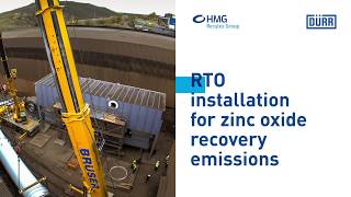 Dürr RTO installation for zinc oxide recovery emissions [upl. by Enialehs216]