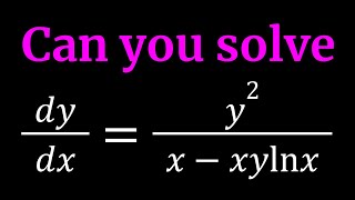 An Interesting Differential Equation  Inspired By blackpenredpen [upl. by Winthrop]