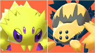 FULL JOLTIK EVOLUTION TEAM Shiny Joltik Shiny Galvantula Moveset [upl. by Cyb]