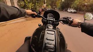 Little ride with black modified Honda cb350 Hness part1 [upl. by Lakym]