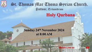 Holy Qurbana Live  St Thomas Mar Thoma Syrian Church  Pattoor Trivandrum  Rev Anix Johnson [upl. by Jaquelyn]