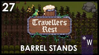 27 Large Barrels Support Stand Travellers Rest [upl. by Aerahs]