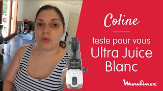 MOULINEX l Test et avis sur le Ultra Juice Blanc  lextracteur de jus pour des jus rapidement [upl. by Neesay]