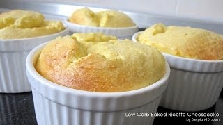 LowCarb Baked Ricotta Cheesecake Recipe  Dietplan101com [upl. by Akemot]