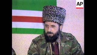 RUSSIA CHECHNYA YANDARBIYEV HOLDS PRESS CONFERENCE [upl. by Eeleimaj354]