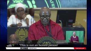 EFF MP Mzwanele Manyi calls the house quotthugsquot during debate for Public Protectors appointment [upl. by Elesig145]