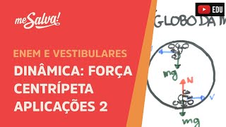 Força Centrípeta Exemplo 2  Globo da Morte  ENEM e Vestibulares  Me Salva [upl. by Lucho]