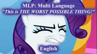 MLP FiM  THE WORST POSSIBLE THING  Multi Language [upl. by Boycey]